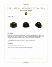 2.33 Ct. Cabochon Tourmaline from Mozambique Appraisal