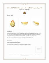 3.03 Ct. Citrine from Brazil Appraisal