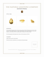 3.39 Ct. Citrine from Brazil Appraisal