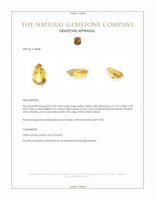 3.49 Ct. Citrine from Brazil Appraisal