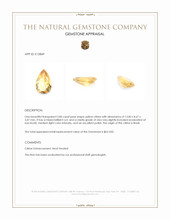 2.86 Ct. Citrine from Brazil Appraisal