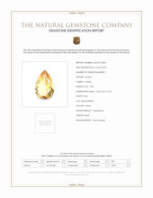 2.86 Ct. Yellow Citrine from Brazil Scan Report