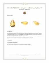 3.09 Ct. Yellow Citrine from Brazil Appraisal
