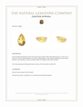 2.98 Ct. Yellow Citrine from Brazil Appraisal