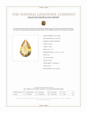 2.73 Ct. Yellow Citrine from Brazil Scan Report