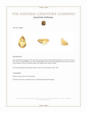 3.49 Ct. Yellow Citrine from Brazil Appraisal