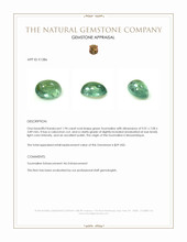 1.94 Ct. Green Cabochon Tourmaline from Mozambique Appraisal