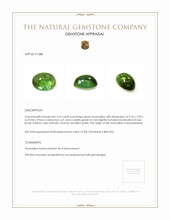 2.22 Ct. Cabochon Tourmaline from Mozambique Appraisal