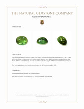 2.22 Ct. Cabochon Tourmaline from Mozambique Appraisal