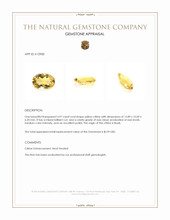 4.97 Ct. Yellow Citrine from Brazil Appraisal
