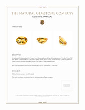 5.31 Ct. Citrine from Brazil Appraisal