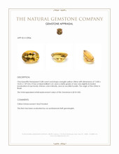 5.88 Ct. Citrine from Brazil Appraisal