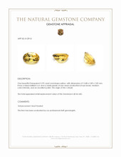 5.99 Ct. Yellow Citrine from Brazil Appraisal