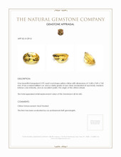 5.99 Ct. Citrine from Brazil Appraisal