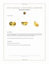 5.99 Ct. Citrine from Brazil Appraisal