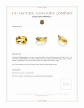 4.95 Ct. Citrine from Brazil Appraisal