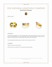 4.95 Ct. Citrine from Brazil Appraisal