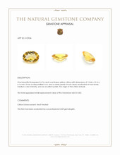 4.74 Ct. Yellow Citrine from Brazil Appraisal
