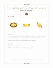 4.71 Ct. Citrine from Brazil Appraisal