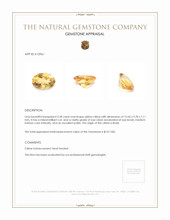5.28 Ct. Yellow Citrine from Brazil Appraisal