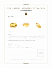 5.34 Ct. Citrine from Brazil Appraisal