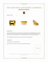 4.22 Ct. Citrine from Brazil Appraisal