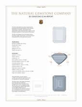 4.22 Ct. Citrine from Brazil 3 D Scan Report