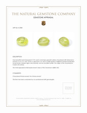 2.94 Ct. Cabochon Chrysoberyl from Ceylon (Sri Lanka) Appraisal