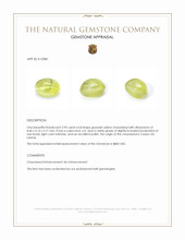 2.94 Ct. Cabochon Chrysoberyl from Ceylon (Sri Lanka) Appraisal