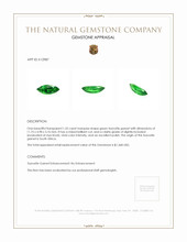 1.52 Ct. Tsavorite Garnet from South Africa Appraisal
