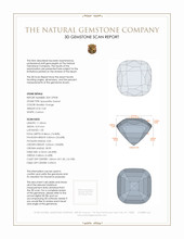 9.60 Ct. Spessartite Garnet 3 D Scan Report