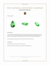 0.48 Ct. Tsavorite Garnet from Kenya Appraisal