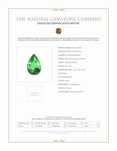 0.44 Ct. Tsavorite Garnet Scan Report