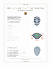 0.44 Ct. Tsavorite Garnet 3 D Scan Report
