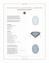 5.01 Ct. Citrine from Brazil 3 D Scan Report