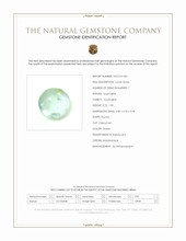 1.50 Ct. Green Cabochon Tourmaline from Mozambique Scan Report
