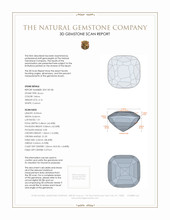 4.16 Ct. Zircon from Ceylon (Sri Lanka) 3 D Scan Report
