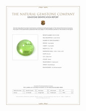 7.09 Ct. Green Cabochon Tourmaline from Mozambique Scan Report