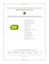 0.98 Ct. Yellowish Green Chrysoberyl from Madagascar Scan Report
