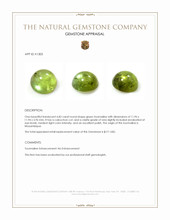 6.82 Ct. Cabochon Tourmaline from Mozambique Appraisal