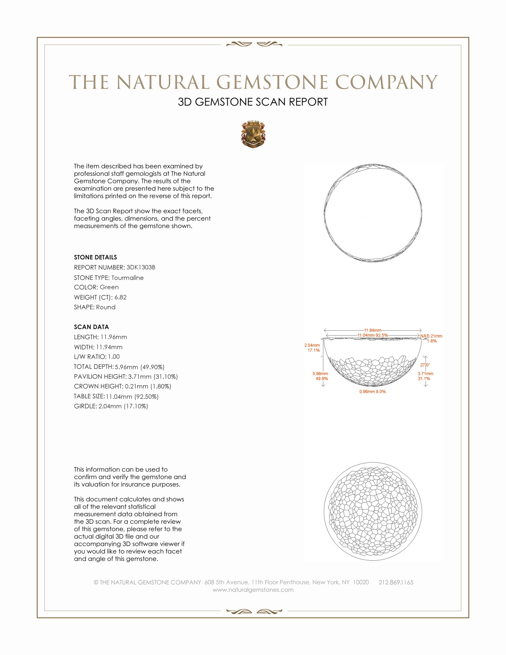 6.82 Ct. Cabochon Tourmaline from Mozambique