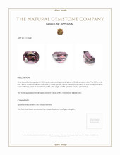 1.30 Ct. Spinel from Ceylon (Sri Lanka) Appraisal