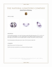 1.20 Ct. Purple Spinel from Ceylon (Sri Lanka) Appraisal