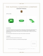 4.00 Ct. Tsavorite Garnet from Kenya Appraisal