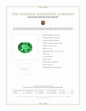 4.01 Ct. Tsavorite Garnet from Tanzania Scan Report
