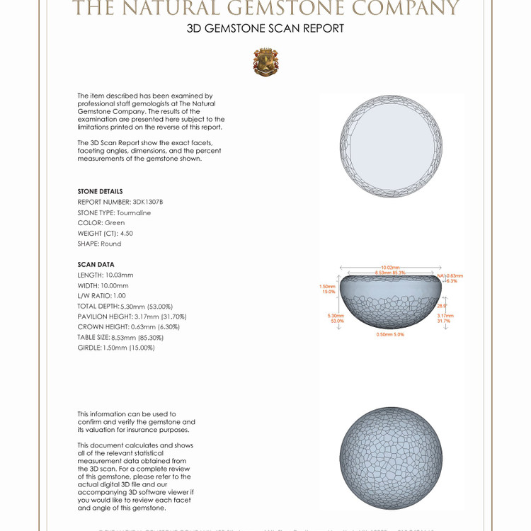 4.50 Ct. Cabochon Tourmaline from Mozambique