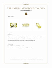 4.00 Ct. Scapolite from Ceylon (Sri Lanka) Appraisal