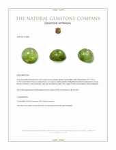 6.82 Ct. Cabochon Tourmaline from Mozambique Appraisal