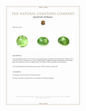 3.30 Ct. Cabochon Tourmaline from Mozambique Appraisal