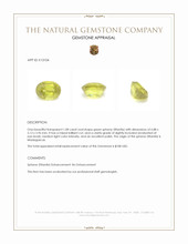 1.08 Ct. Sphene (Titanite) from Madagascar Appraisal